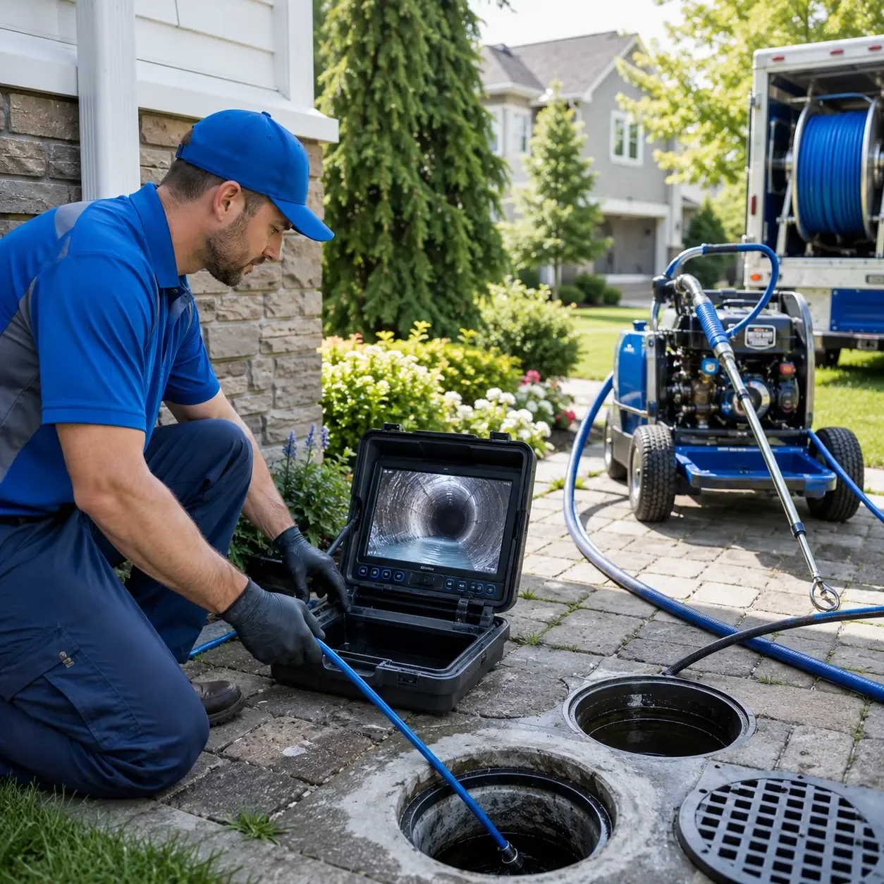Outdoor drain cleaning professionals serving Quinton, OK